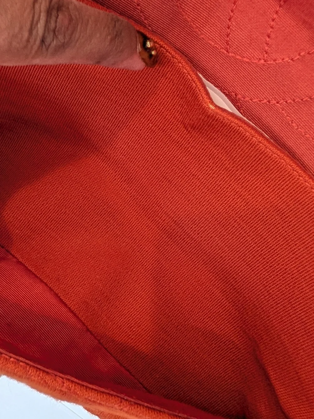 Chanel 2.55 Reissue Orange Jersey Crocodile Effect Stitching Small Double Flap.